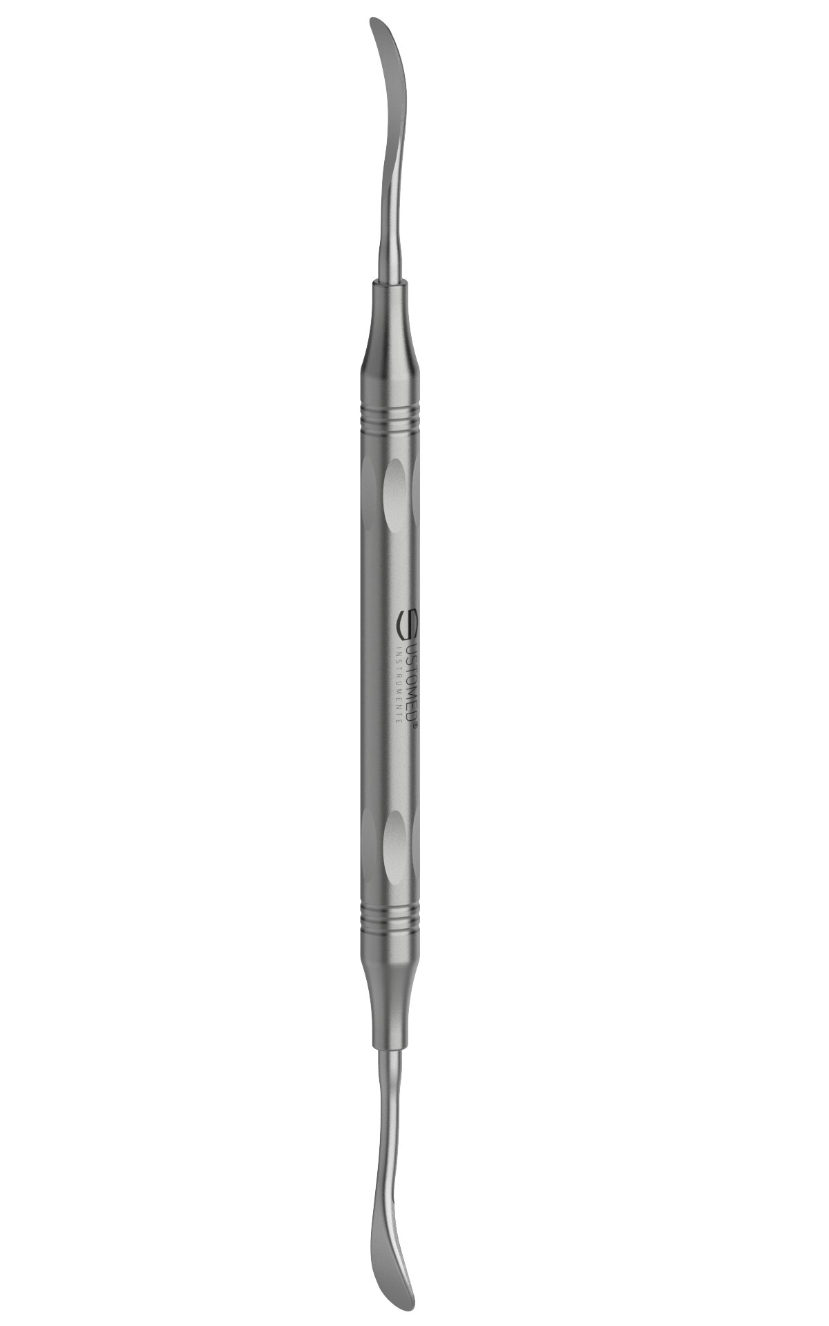 Raspatorium, 17,5 cm, doppelendig, gebogen 
