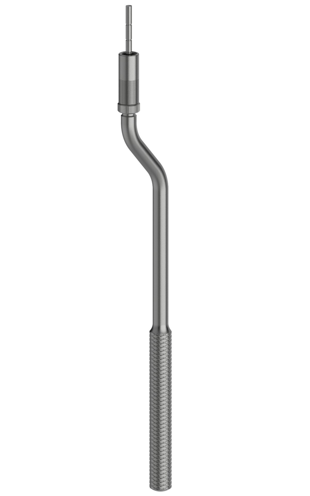 Bone Condenser, bajonettförmiger Schaft, Spitze konkav, 2,0 mm Durchmesser, zylindrisch mit stufenlos verstellbarer Tiefenmark