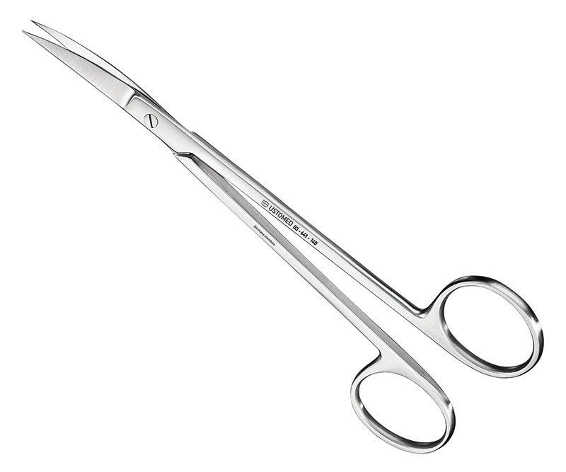 JOSEPH, suture-/gum scissors, 14 cm, cvd.
