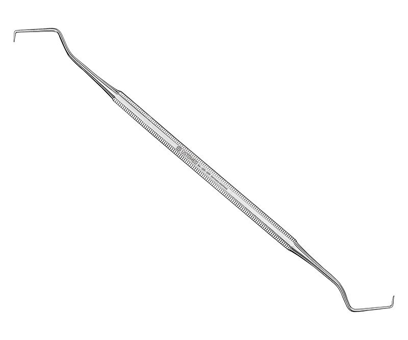 Probe, size 9, double-ended, oct. handle