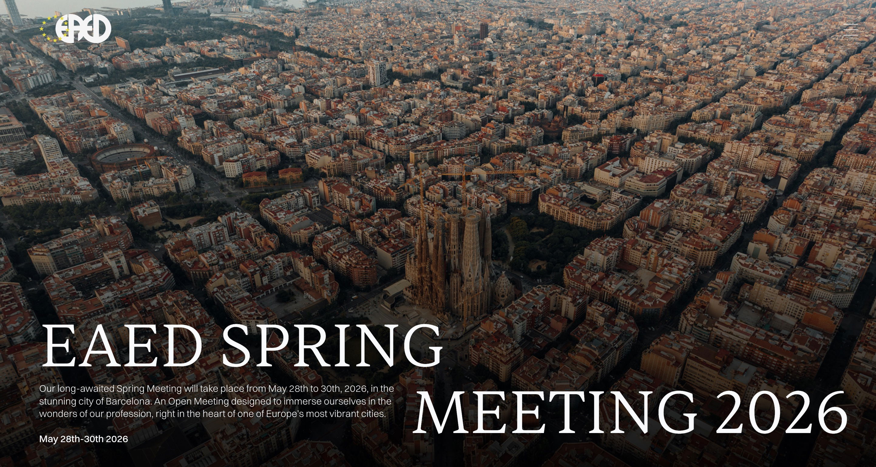 EAED Spring Meeting 2026 – Barcelona Image