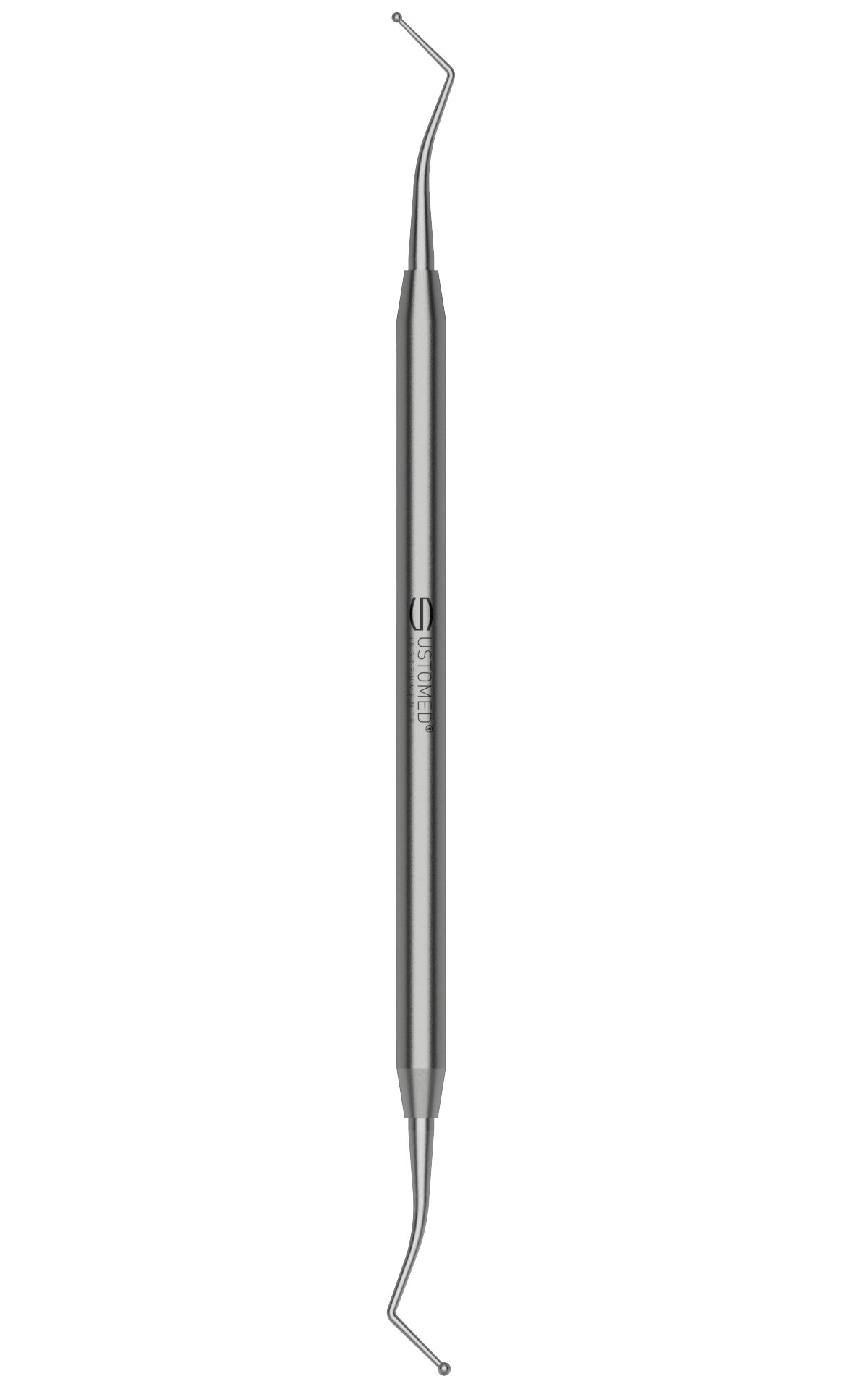 Plugger, ball shaped, size 2, double-ended
