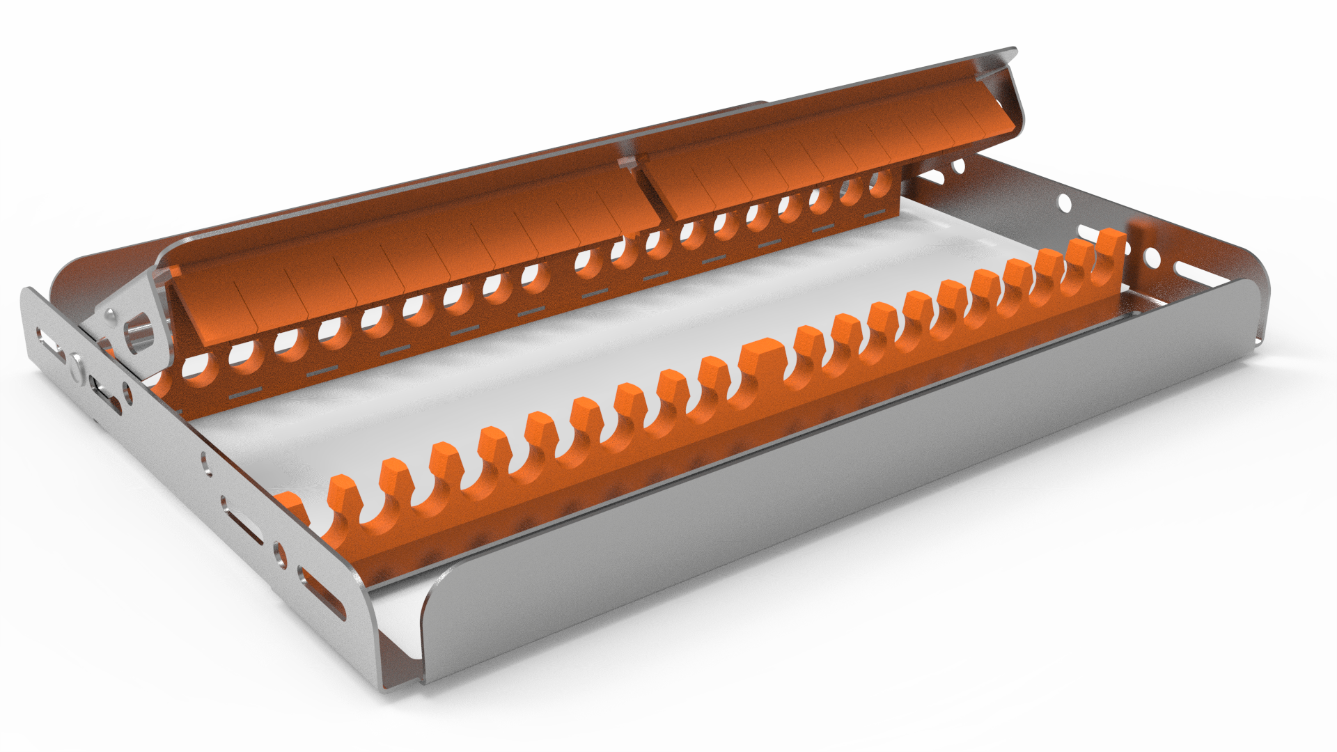 Sterilisier- und Lagerungsrahmen für 20 Instrumente 