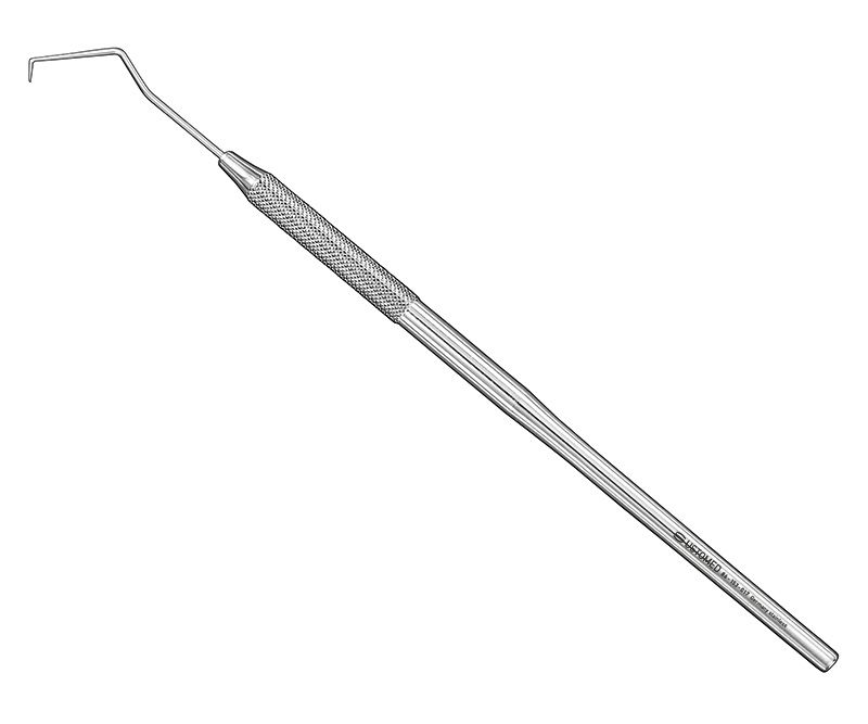 Probe, size 17, single-ended, round handle