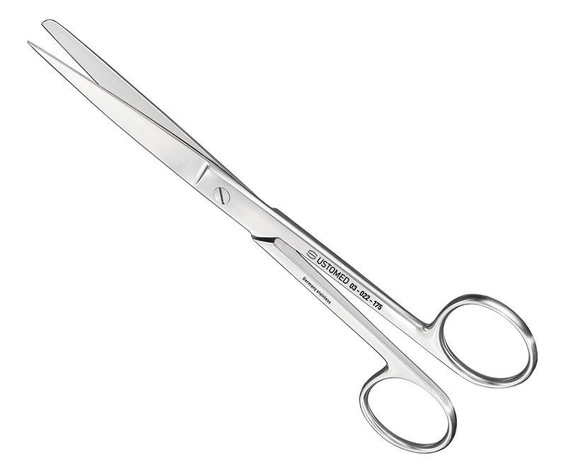 Surgical scissors, 17, 5cm, sh/bl., straight