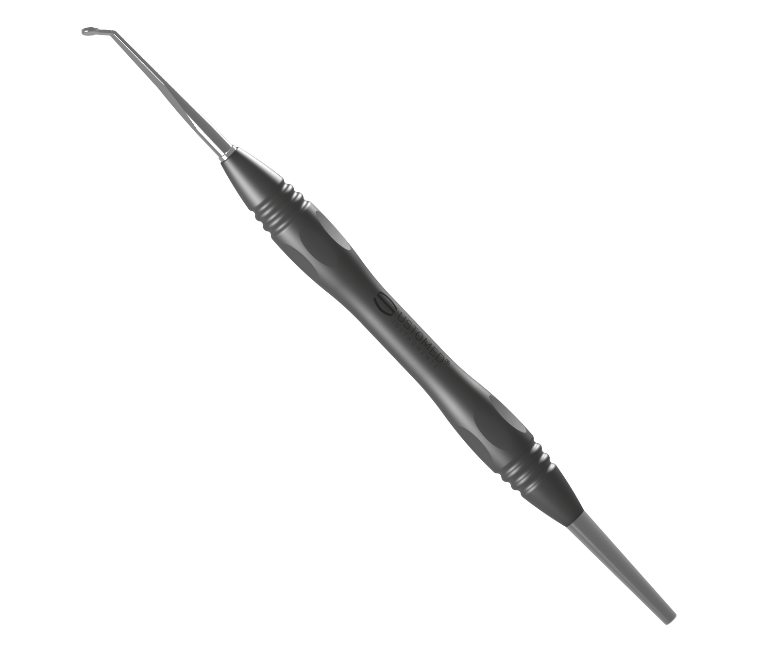 Micro-WSR-Spiegel, plan, Rhodium,Ø 3 mm,Griff PEEK schwarz