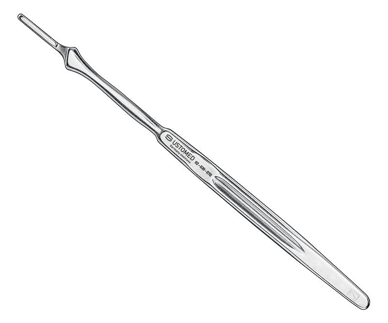 Scalpel handle, No. 7