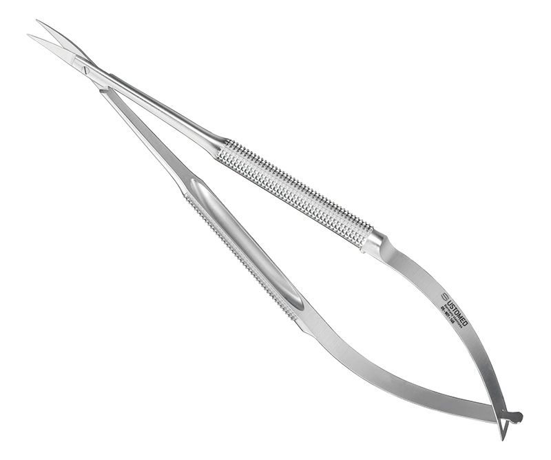 Gum scissors, x-fine tips, 14, 5 cm, round