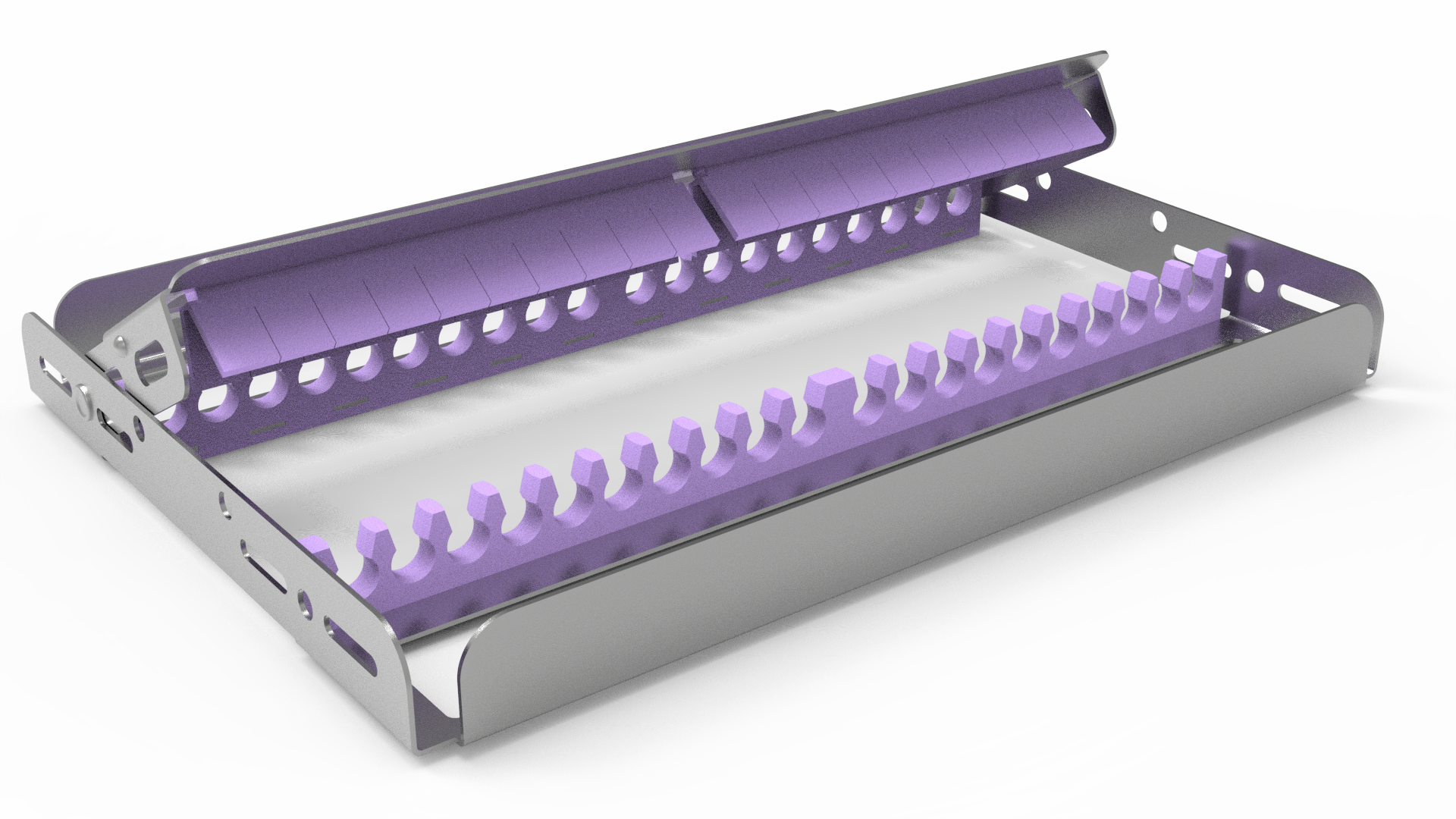 Sterilisier- und Lagerungsrahmen für 20 Instrumente Sterilisier- und Lagerungsrahmen für 20 Instrumente