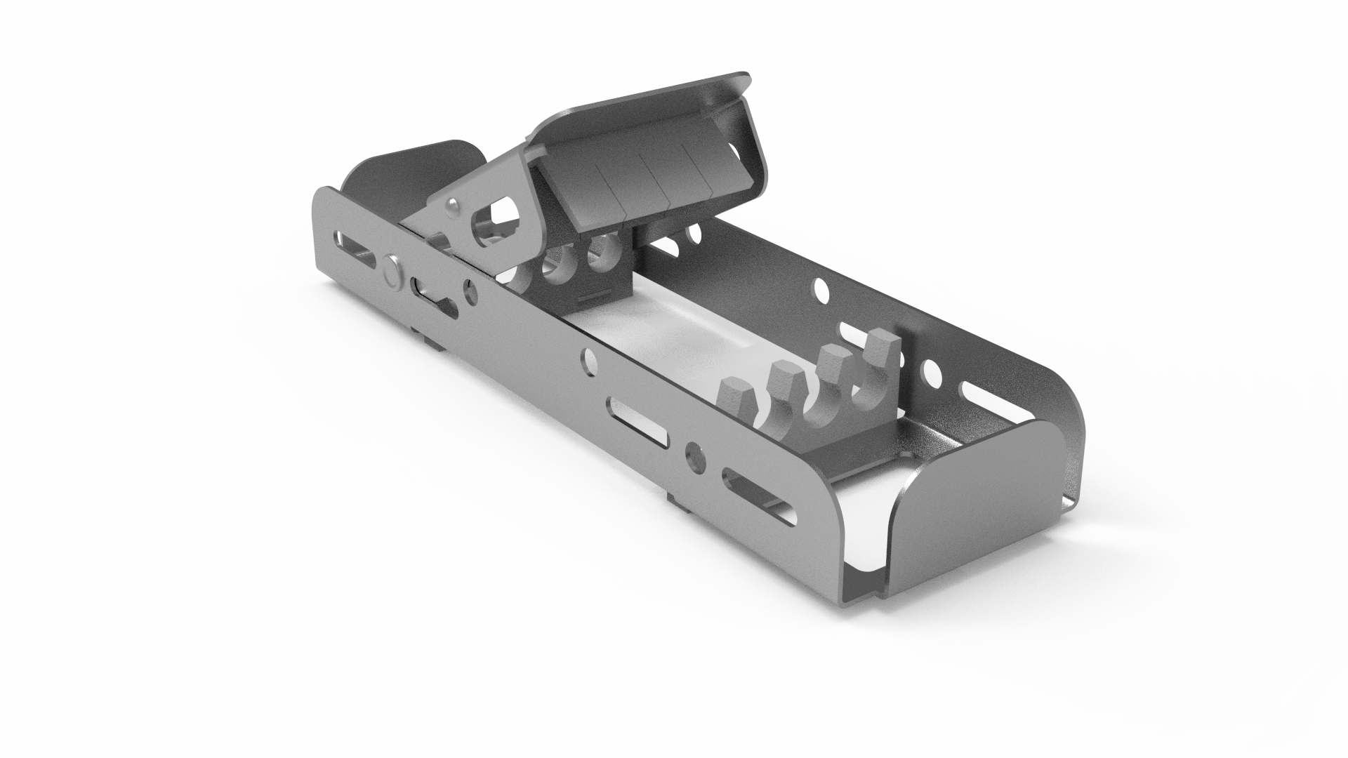 Demi-Sterilisier- und Lagerungsrahmen für 4 Instrumente Demi-Sterilisier- und Lagerungsrahmen für 4 Instrumente