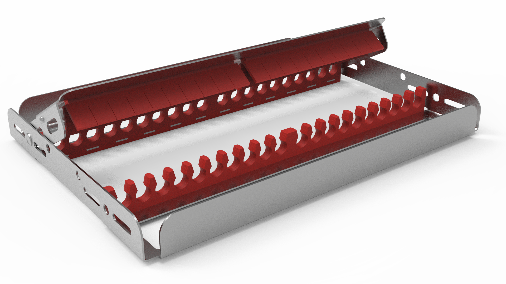 Sterilisier- und Lagerungsrahmen für 20 Instrumente 