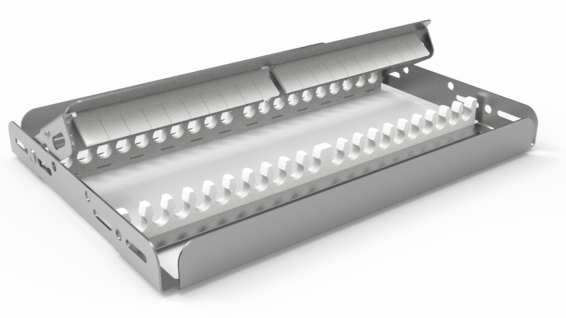 Sterilisier- und Lagerungsrahmen für 20 Instrumente  Sterilisier- und Lagerungsrahmen für 20 Instrumente