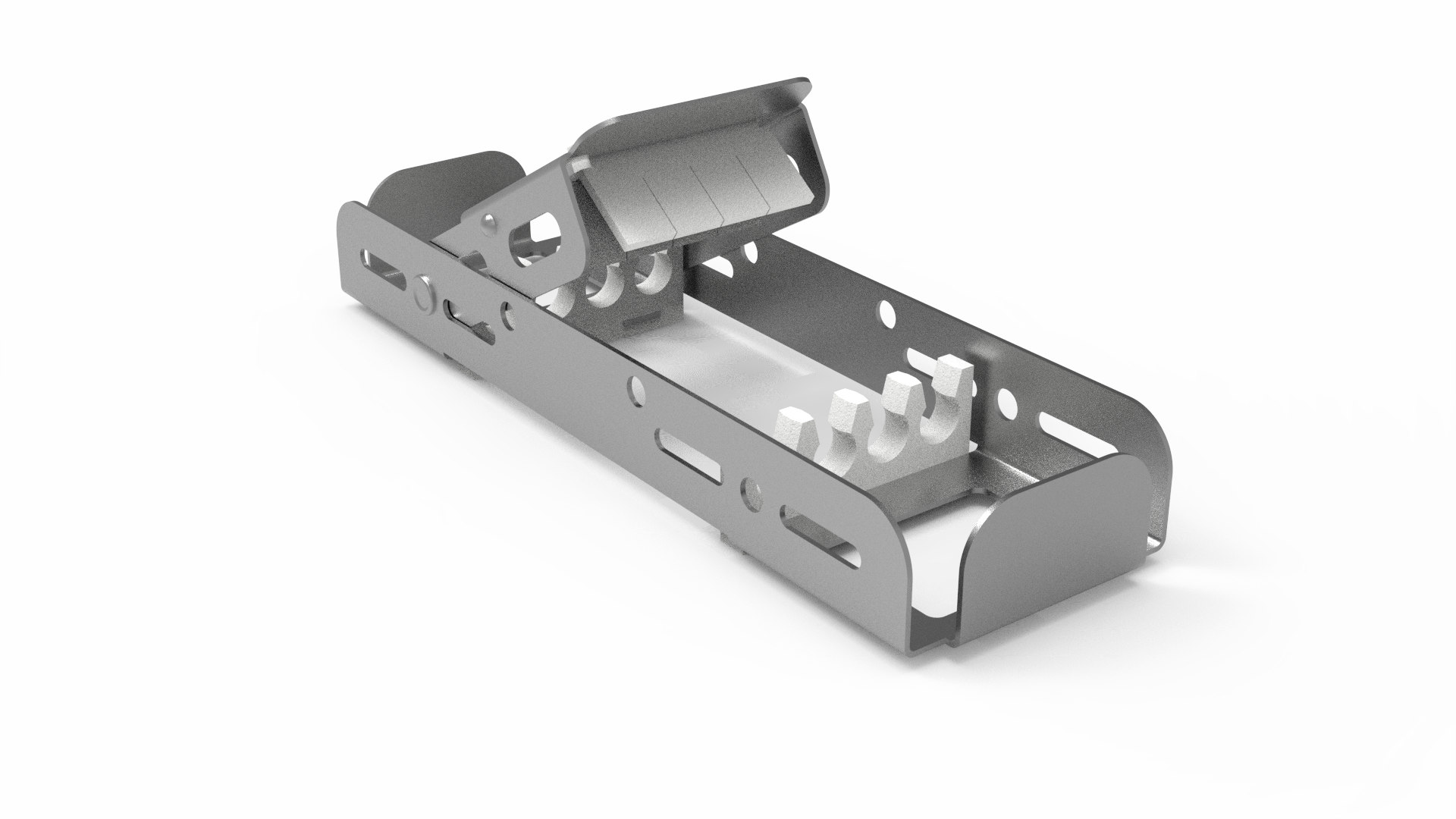 Demi-Sterilisier- und Lagerungsrahmen für 4 Instrumente Demi-Sterilisier- und Lagerungsrahmen für 4 Instrumente