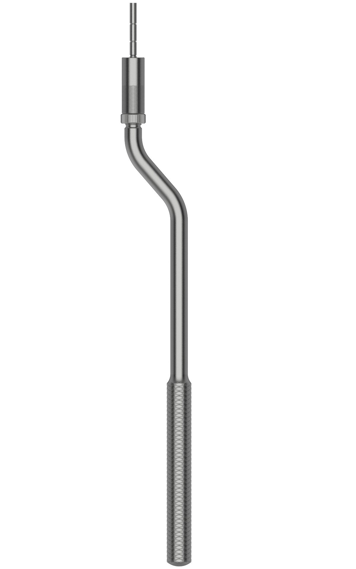 Bone Condenser, bajonettförmiger Schaft, Spitze konkav, 2,0 mm Durchmesser, zylindrisch mit stufenlos verstellbarer Tiefenmark