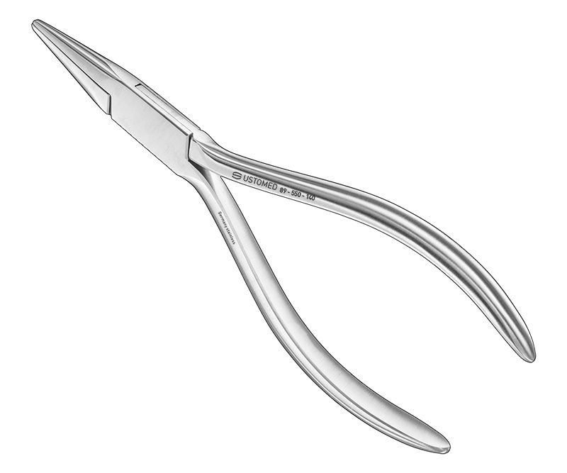 Flat nose pliers, 14 cm, smooth jaws