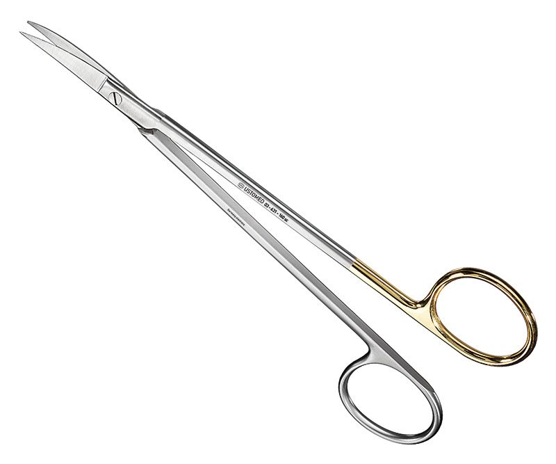 KELLY, suture-/gum scissors, 16 cm, cvd., SC