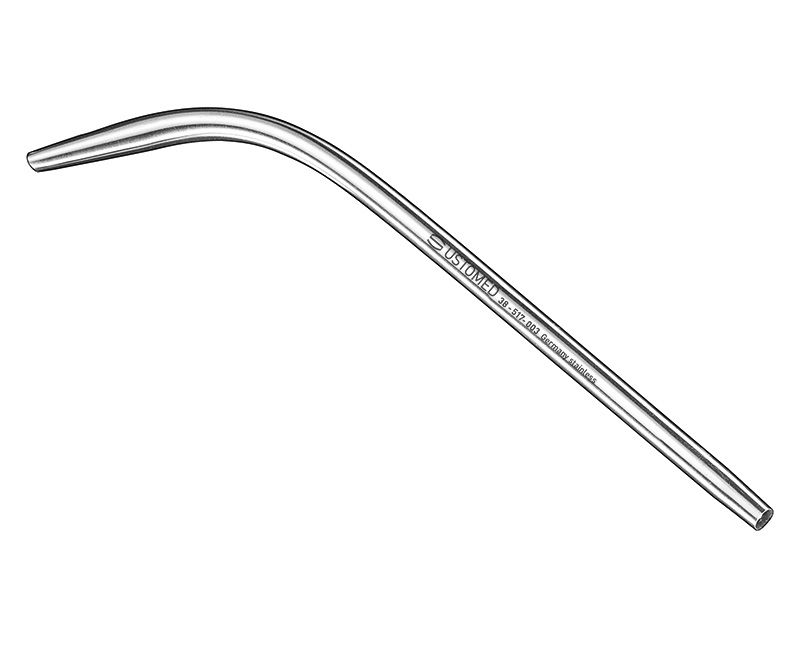 Suction tube, s.s., 18 cm, 3 mm diam.